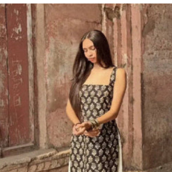 Women's Printed Straight Sleeveless Kurta